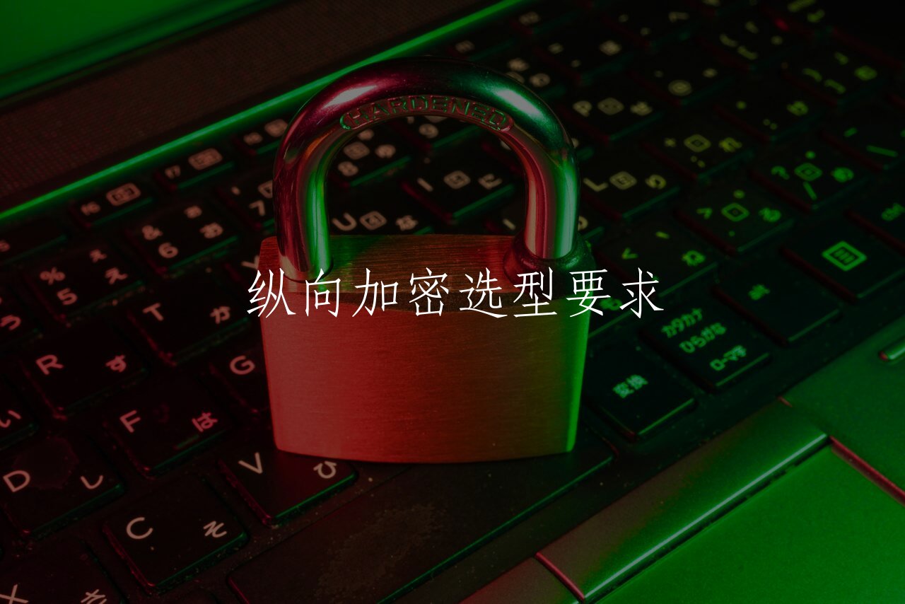 纵向加密选型要求 核心概念图
