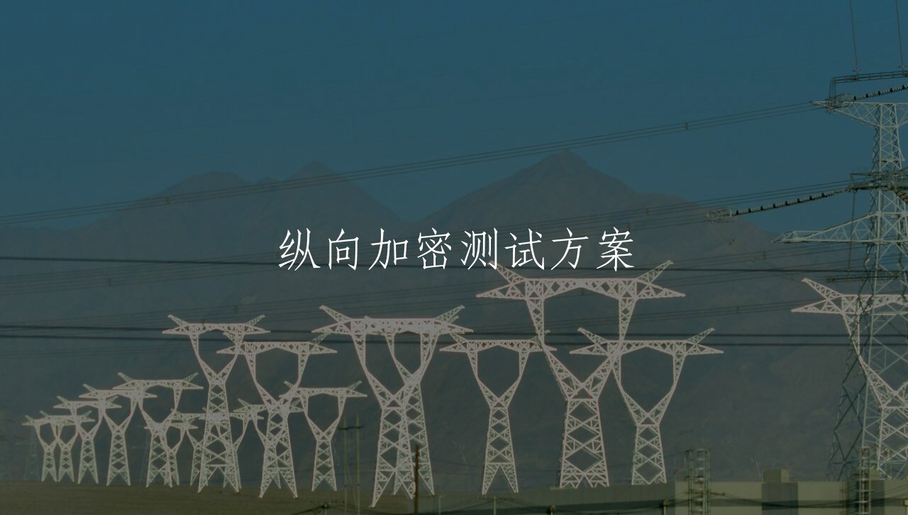 纵向加密测试方案 核心概念图