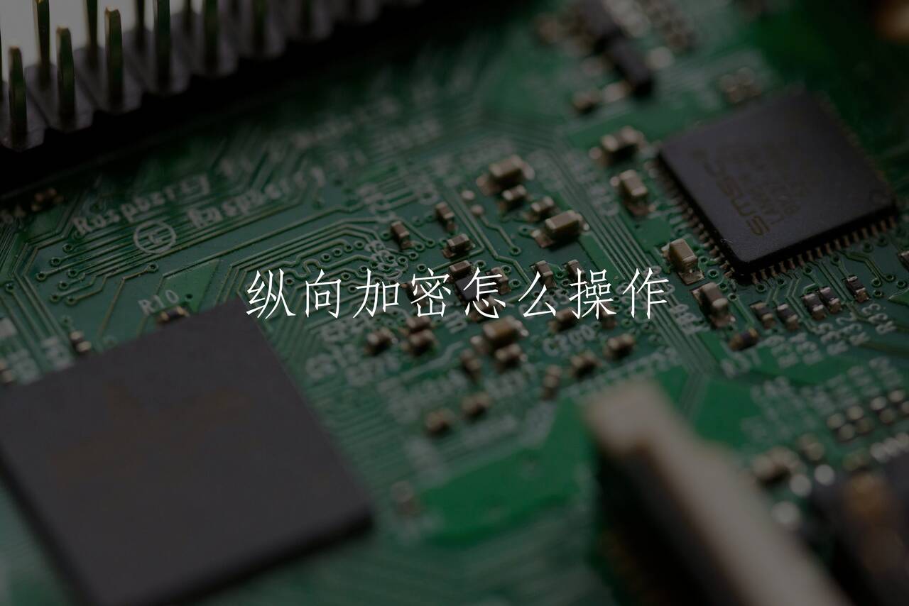 纵向加密怎么操作 核心概念图