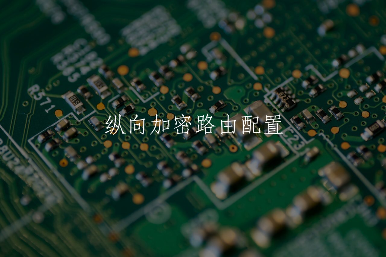 纵向加密路由配置 核心概念图