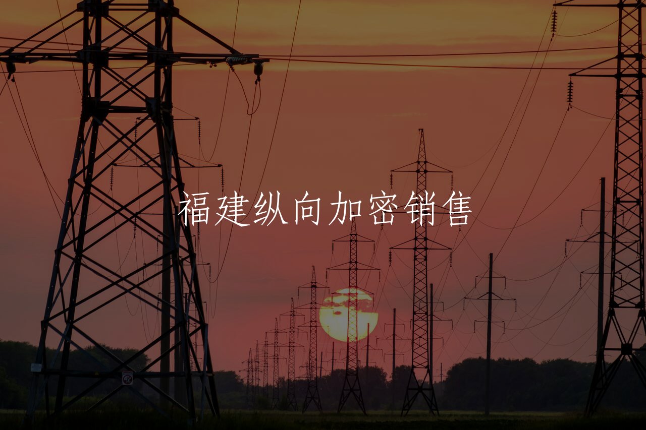 福建纵向加密销售 核心概念图