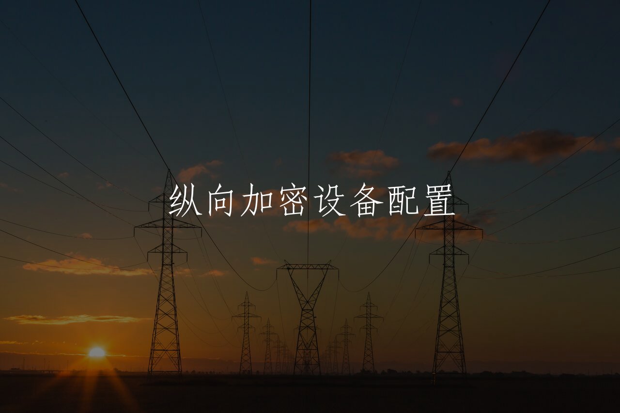 纵向加密设备配置 核心概念图